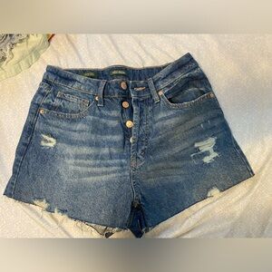 High rise jean shorts